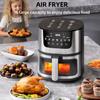 Air Fryer, Household Multifunctional Visual Stainless Steel Large Capacity Fryer