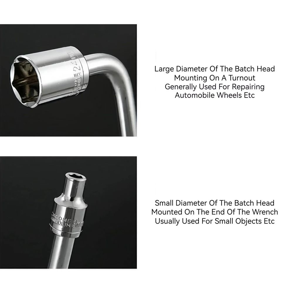 8-21mm Range Socket Wrench Kit Metric Size Socket Hand Tool Chrome Vanadium Socket  Bicycle Repair