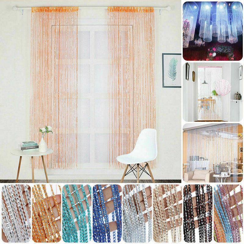 Curtain String Hanging Door Window Curtains Tassel Fly Panel Screen