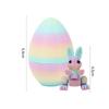 Kids  Childrens 4pcs Cute 3D Printed Rabbit Egg Playset with Mini Bunny Surprise Egg for Easter Party Favors Birthdays Gift Presents Goodies Filler