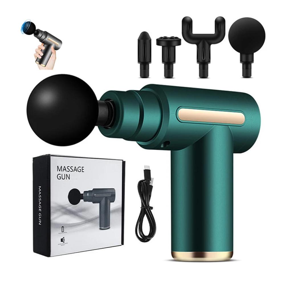 

Фасциальный массажный пистолет, электрический ударный пистолет, массажер для тела, шеи, спины, глубоких тканей, расслабления мышц, фитнес-инструмент для плеч Type C Charge