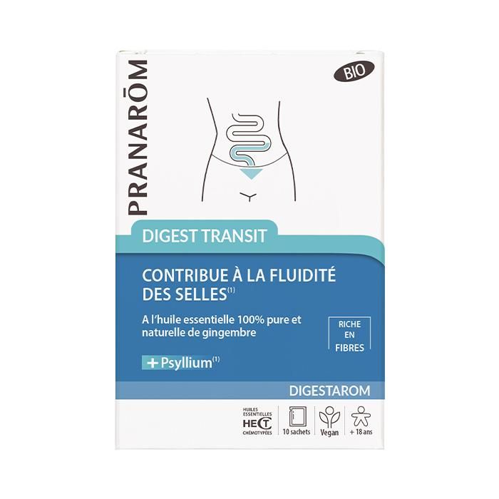 Pranarom Digestarom Digest Transit Riche En Fibres 10 Sachets