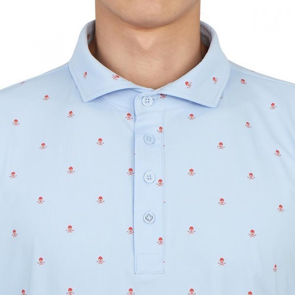 Zipore Golfwear Men S Collar ShorT Sleeve T ShirT g4mS23k361a Sky