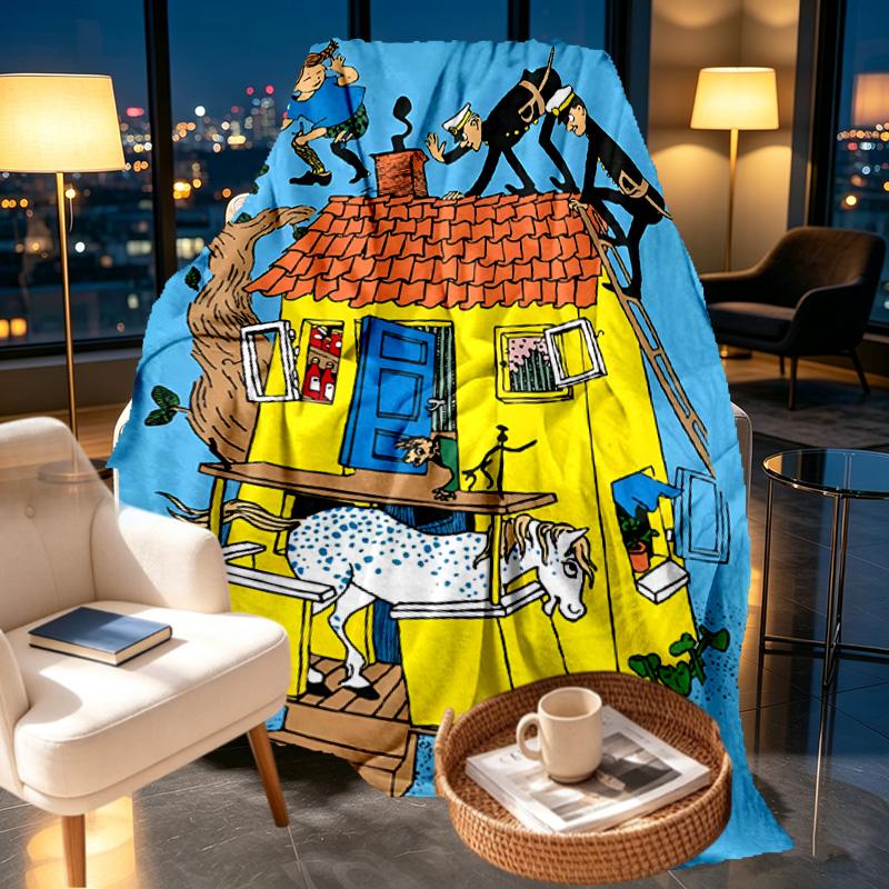 Der Rauber Hotzenplotz Print Blanket - Soft & Comfortable, for Bedroom, Travel, Sofa, Home Decoration - Birthday Christmas Gift for Friend
