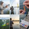 Metallic Spinnerbait Lure Kit High-Speed Rotating Feathered Hooks for Long Casting Bass Fishing