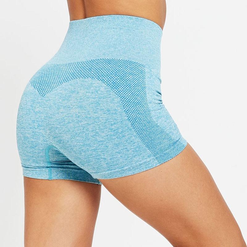 Women Summer Ladies Fashion Running Yoga Shorts Indoor Sports Pants Casual Slim Fit High Waisted Shorts Pure Color Elastic Waist Short Pants