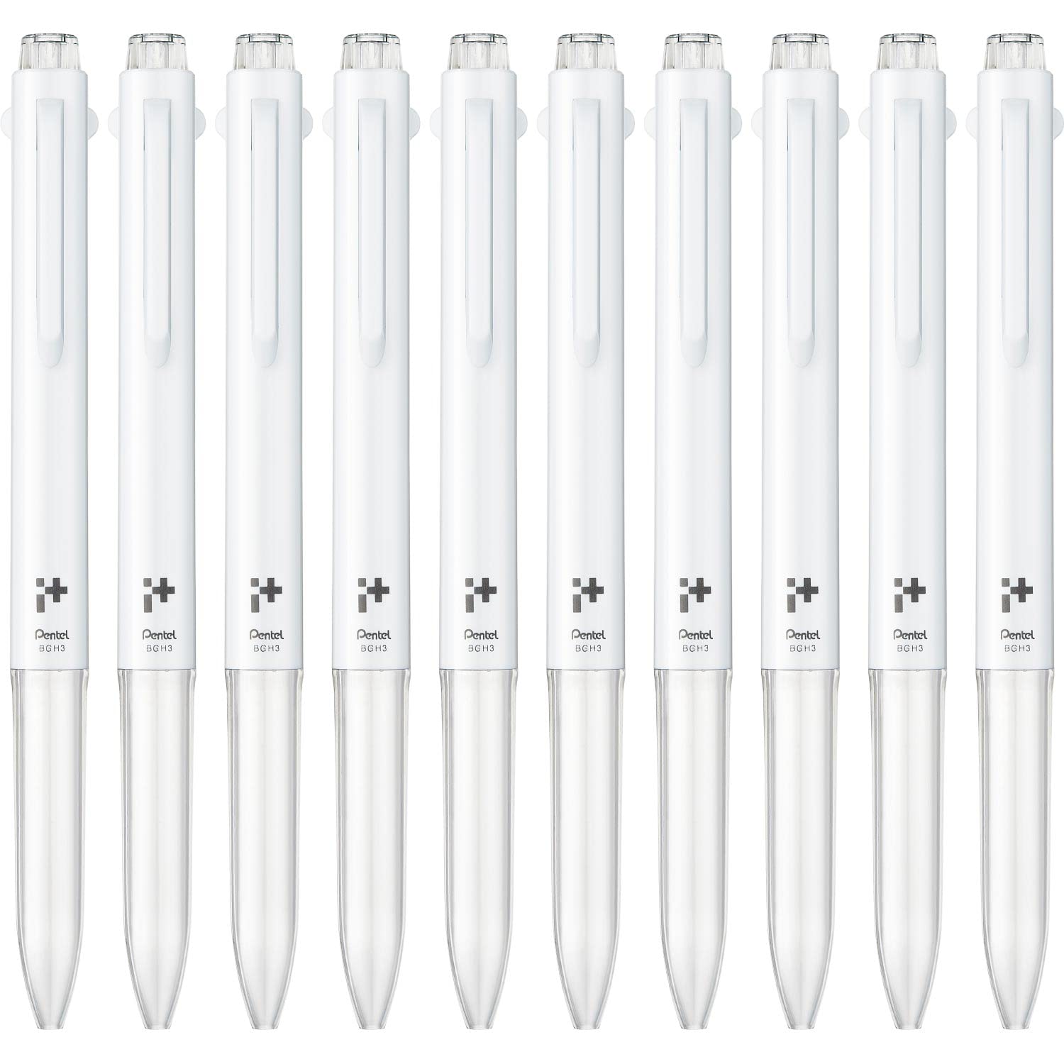 

Настраиваемый корпус ручки Pentel, i+ на 3 стержня, Белый, Упаковка 10 шт., BGH3-W белый