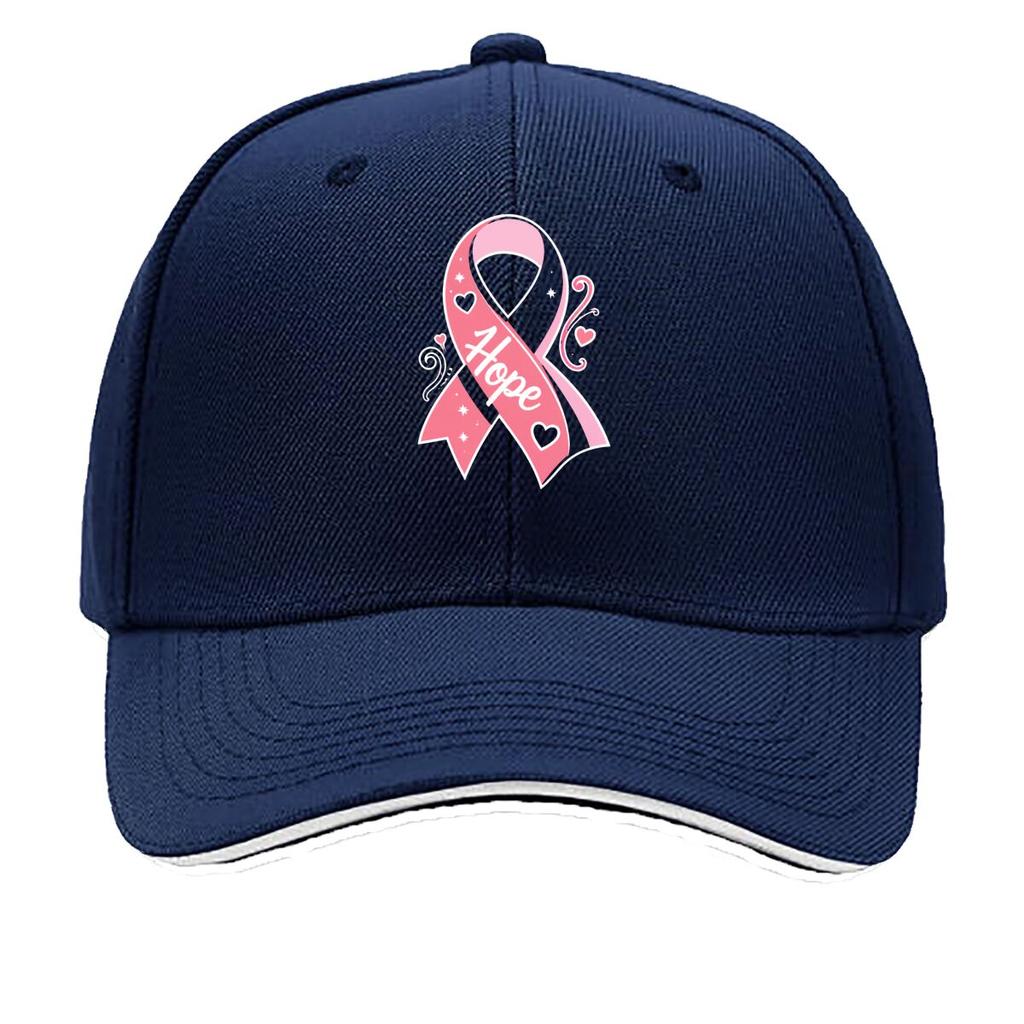 Hope Awareness Ribbon Graphic Emblem Sandwich Baseball Cap Sun Cap Outdoor Workouts Hat