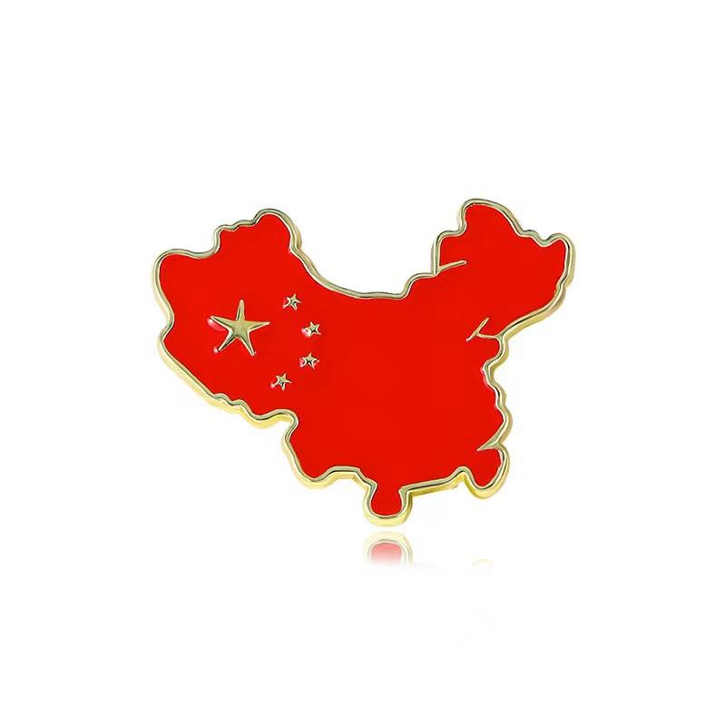 Chinese Badge, National Day Brooch for Fame Service Clothing Accessories