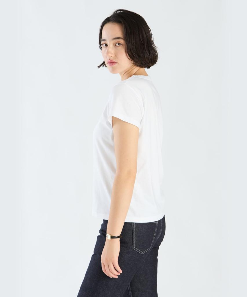 agnes Message S345 TS Size 2 White b. T-Shirt Women's (M)
