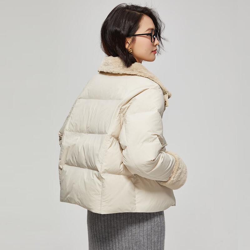 Shetu Women's Relaxed Fit Down Jacket with Large Pockets