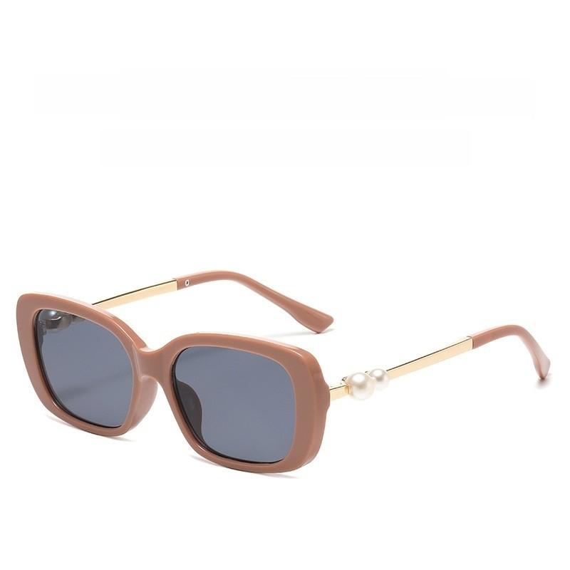 Small Fragrance Celebrity Style Pearl Leg Sunscreen Sunglasses For Fashion Girls