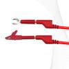 Test Hook Clip To 4mm Banana Plug Leads Multimeter Test Cables Copper Plug 100cm