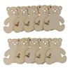 50pcs Bear Shape Bear Shaped Cutouts 41*48mm Hanging Bear Ornaments  for Painting,Home Decor