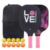 LOVE Carbon Fiber Pickleball Paddle Set
