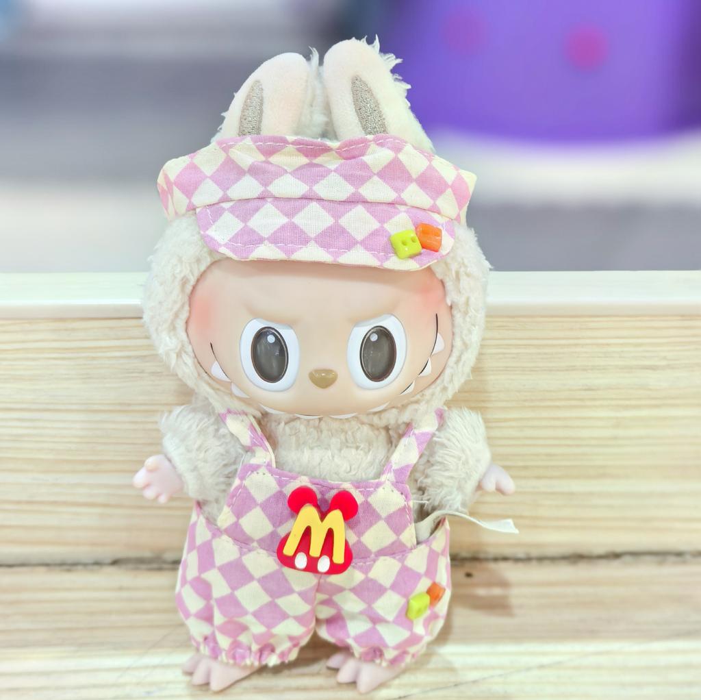 17CM Pendant Doll Baby Clothes First, Second and Third Generation Blind Box Dress Set Accessories