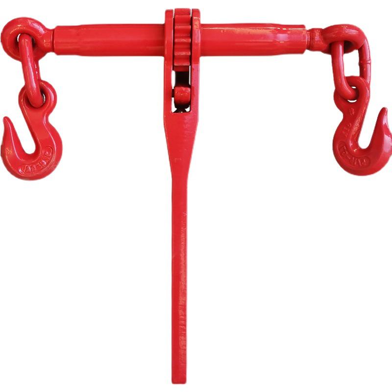 Steel Cable Ratchet Tensioner with Double Hook for Truck and Trailer