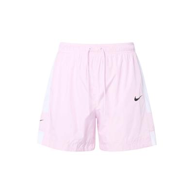 Solid Color Cuffed Drawstring Waist Loose Shorts Women Shorts Pink CZ9742-695