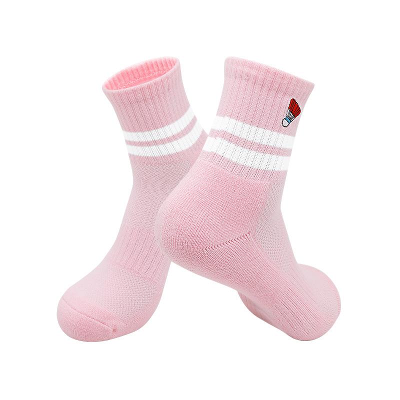 Professionelle Badminton-Socken Herren Handtuchsohle Herren Schweißabsorbierend Rutschfest Damen Mittelschaft Sportsocken Badminton Socken