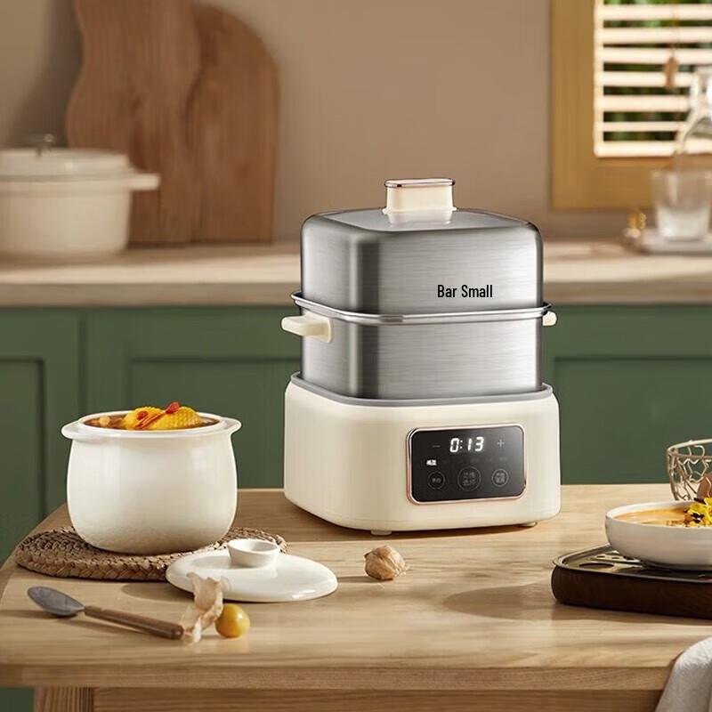 Bear Stainless Steel Double-Layer Electric Egg Steamer CN plug (adapter included)