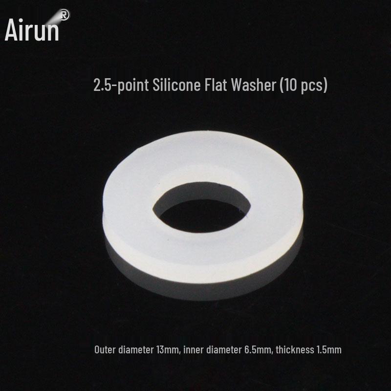 Silicone 4-Point Mesh Sealing Ring and Flat Washer for 6-Point Water Heater, Faucet, Pipe, Hose, and Shower Head (1-Inch)