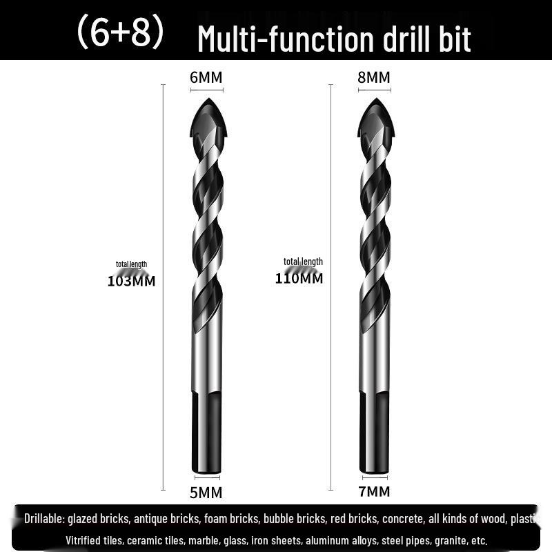 6mm Triangle Drill Bit for Tile, Concrete, Glass, and Cement