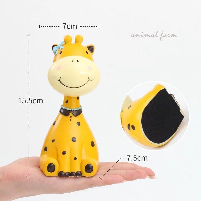 Niedliches Tierharz Schreibtischornament und Brillenhalter, Dekorative Desktop-Figur für Büro, Zuhause und Arbeitszimmer