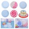 1/3Pieces Thick Coaster Silicone Molds for Resin Casting Round Flower Pattern Coaster Molds Epoxy Casting DIY Craft Tool