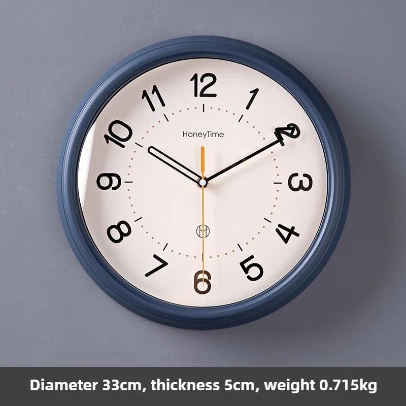 Digital Silent Wall Clocks Round Nordic Minimalist Aesthetic Luxury Clock Quartz Clocks Wall Elegant Stylish Large Unique Watches Home Decoration