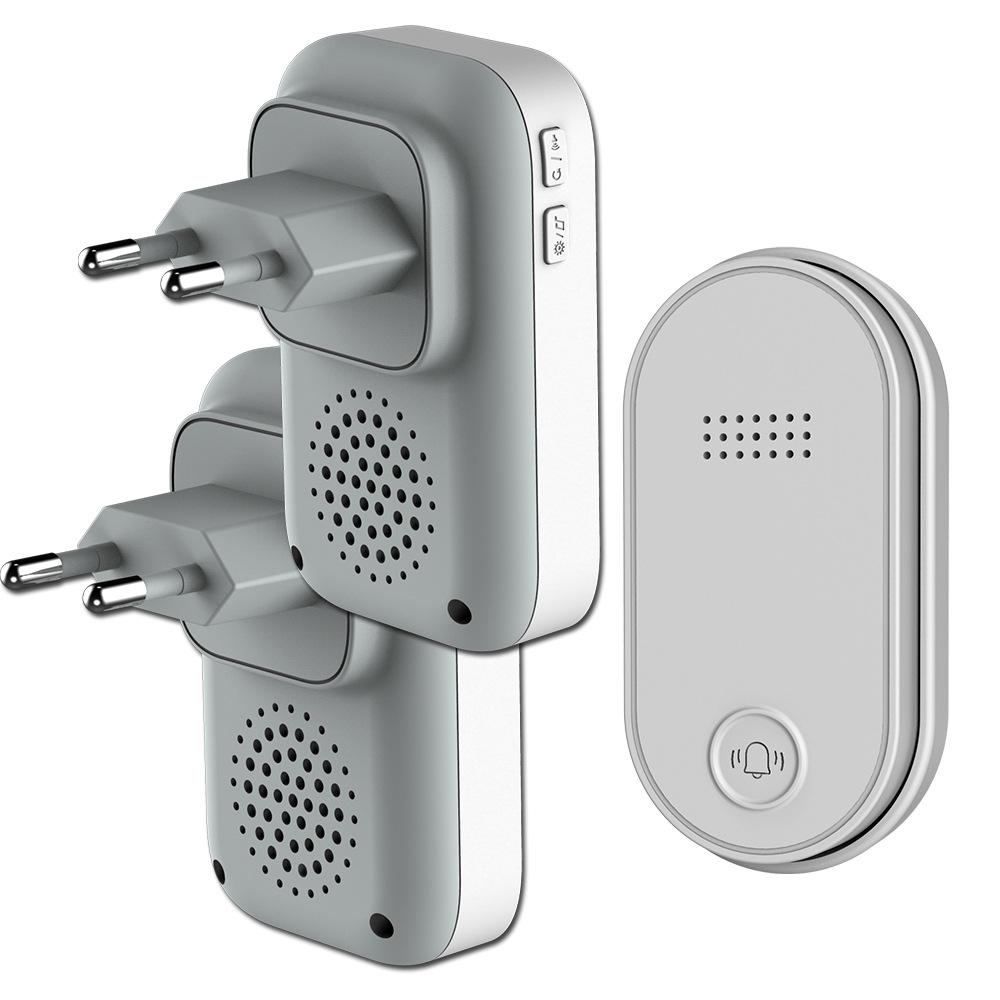 Dual-Mode Wireless Waterproof Battery-Free AC Doorbell