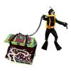Aquarium Floating Diver Ornament Aquarium Decoration with Moving Treasure Chest Floating Diver Bubble Action