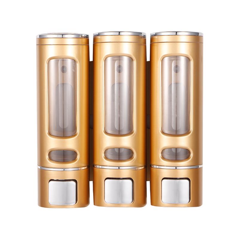Wall-Mounted ABS Manual Soap & Hand Sanitizer Dispenser for Kitchen & Hotel