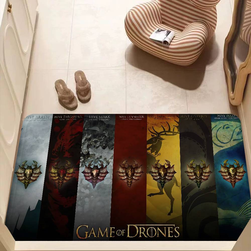 Popular TV Series G-Game Of T-Thrones Room Mats Anti-slip Absorb Water Long Strip Cushion Bedroon Mat Household Carpets