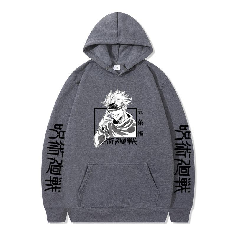 Jujutsu Kaisen Gojo Satoru Hoodie Fashion Design Men's Women's Sweatshirt Fleece Oversized Couples Casual Streetwear Hoodies