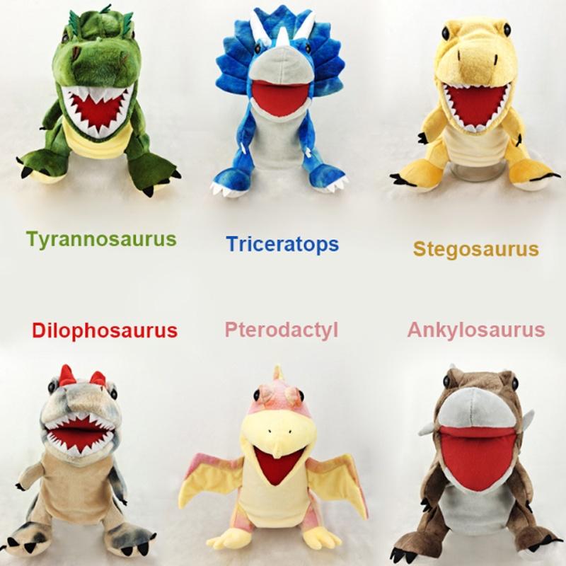 Soft And Cuddly Dinosaur Hand Puppet Plush Toy For Kids' Imaginative Playtime