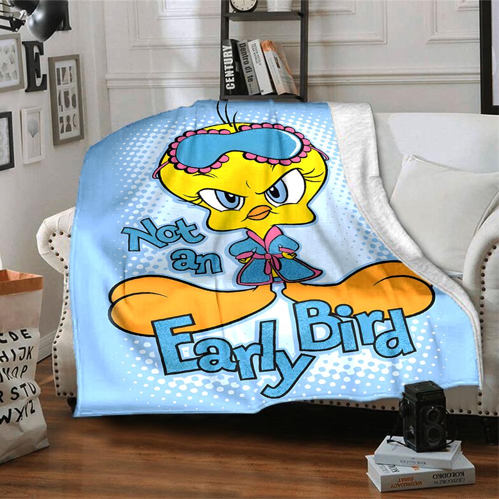 1pc Tweety3 Blanket, Gift, for Men and Women, Soft Blanket, Good for Sofa Bed Couch Travel, Lightweight Flannel Blanket