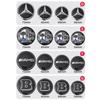 4pcs 56mm 60mm 65mm 75mm Car Wheel Center Hub Caps Sticker Badge For Mercedes Benz A B C E class GLA GLC CLA GLK W204 W205 W212 AR1