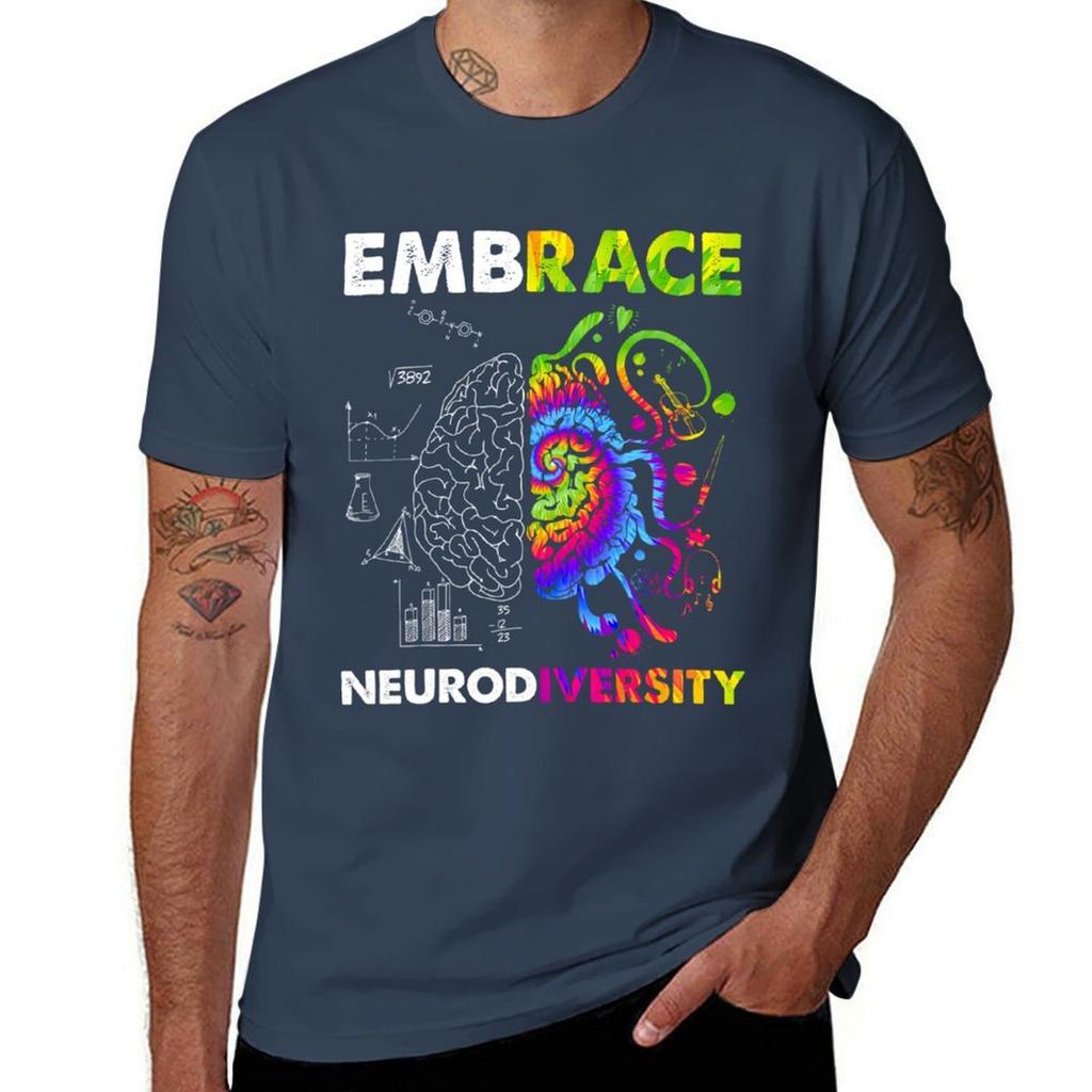 Embrace Neurodiversity Autism Awareness Asd Men Women Kids Tshirt Fashion Print Casual Short Sleeve