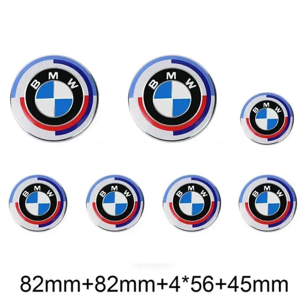 Per BMW Hot 2025 7 Pezzi Emblema Distintivo Cofano Anteriore Posteriore Bagagliaio Auto Per Edizione del 50° Anniversario E36 E46 E53 E90 E60 E93 E87 G01 G20 X3