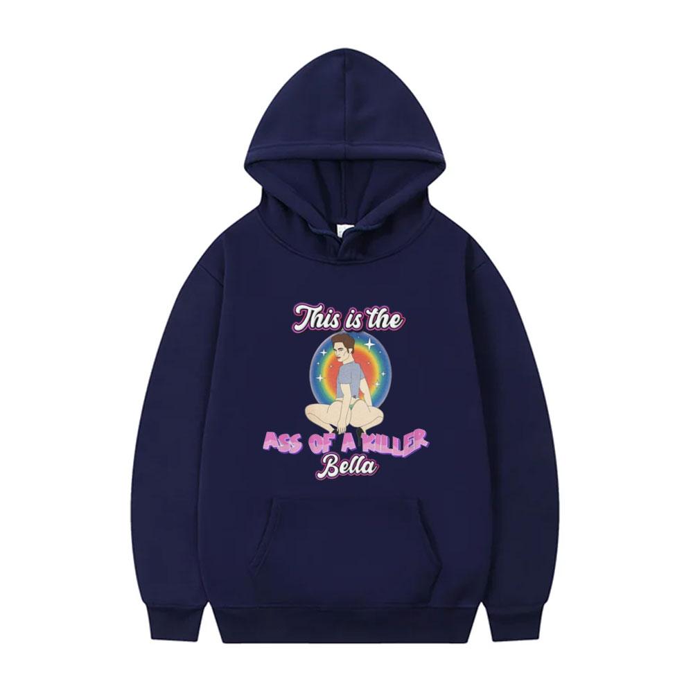 Twilight Edward Cullen Parody Robert Pattinson This Is The Ass of A Killer Bella Funny Meme Hoodie Casual Oversized Pullover