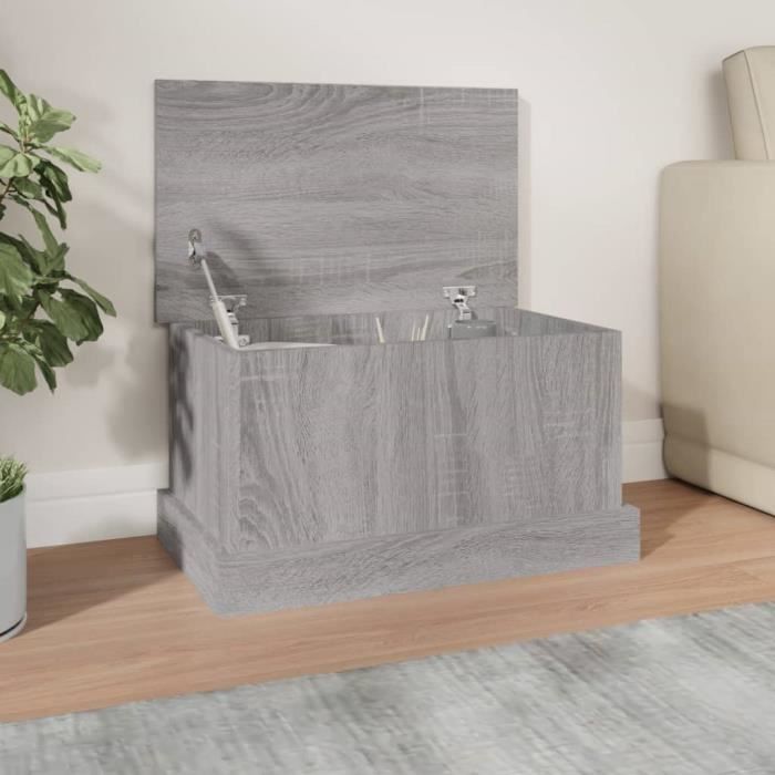 VidaXL Boîte de rangement sonoma gris 50x30x28 cm bois d'ingénierie 816502
