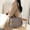 Unisex Neutral Square Shoulder Crossbody Bag, Stylish And Casual, Multi-Layer Messenger Bag [Zipper Direction Random]
