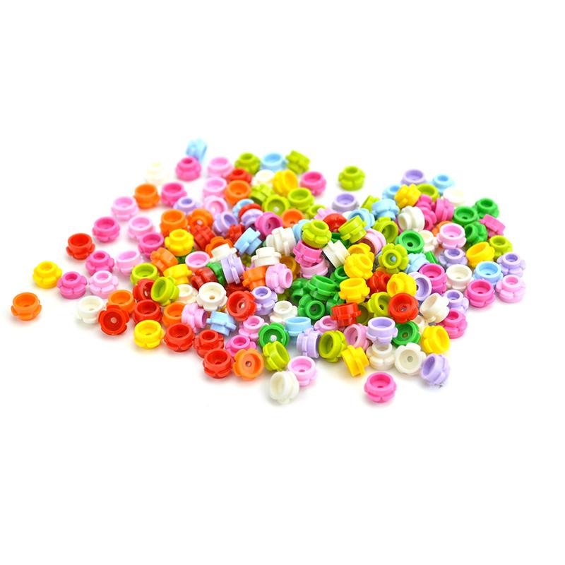 MOC Plant Building Blocks 24866 1x1 five Petal Flowers Grass DIY Educational Assembles Floret Compatible 24866 Construction Toy