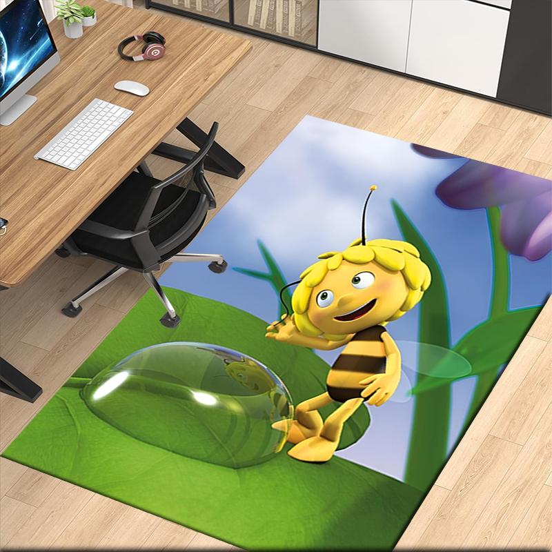 maya the bee Printed Carpetrugfor Office Chair Living Room Bedroom Kitchen Room Decor Gifts