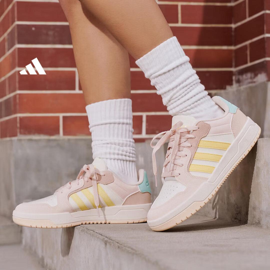 

Кроссовки Adidas ENTRAP в ретро-стиле Campus для баскетбола, унисекс - Adidas ID6054 35.5 розовый