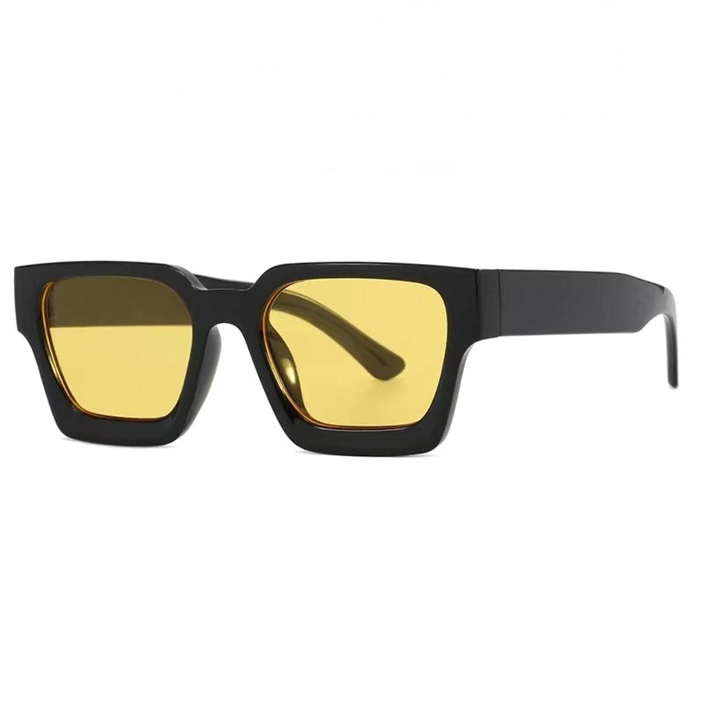 1pc Women's Sunglasses New Thick Frame Sunglasses Trend Box Foreign Trade Glasses Personality Big Frame Sunglasses WOMEN'S Sunglasses MEN'S Sunglasses