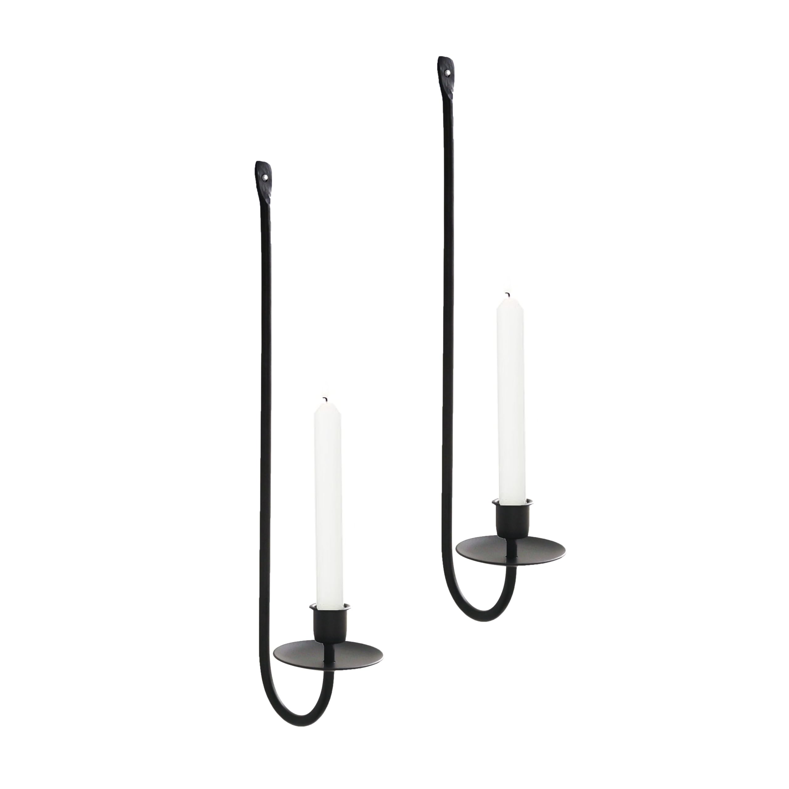 

Metal wall Candle holder 2-piece wall mounted candle holder Modern wall candle wall lamp hanging living room farmhouse fireplace чорний