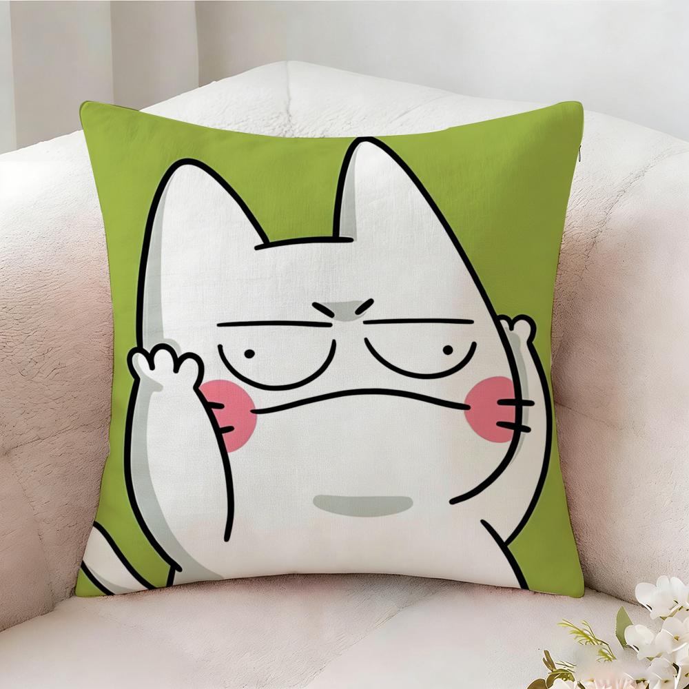 Surprised Cat Funny Party Pattern Pillow Case Pillowcase Doublesided Printed Sofa Cushion Bedroom Headboard Pillow
