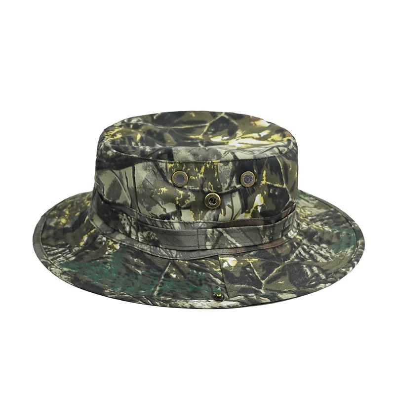 Camouflage Bucket Hat For Men Women, Outdoor Sun Protection Fishing Cap, Breathable Jungle Camo Fisherman Hat For Hiking Camping