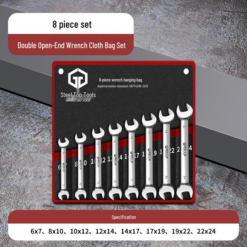 Dwustronny Zestaw Kluczy Otwartych - Małe Klucze Widełkowe Dwustronne Narzędzia Sprzętowe